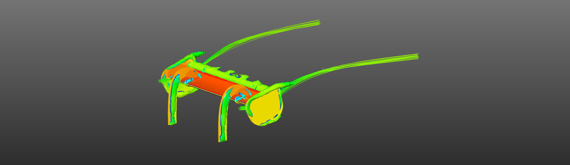 Underfloor aerodynamics CFD